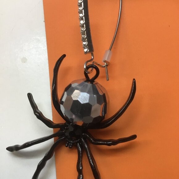 Betsey Johnson New Black Spider Earrings - Picture 2 of 3